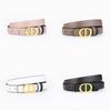 Genuine Leather Doublesided Belt For Women With Alloy Buckle For Casual And Office Wear