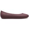 Crocs Comfortable, Lightweight, Versatile Flat Casual Shoes Brooklyn Flats Women's 'Dark Cherry'