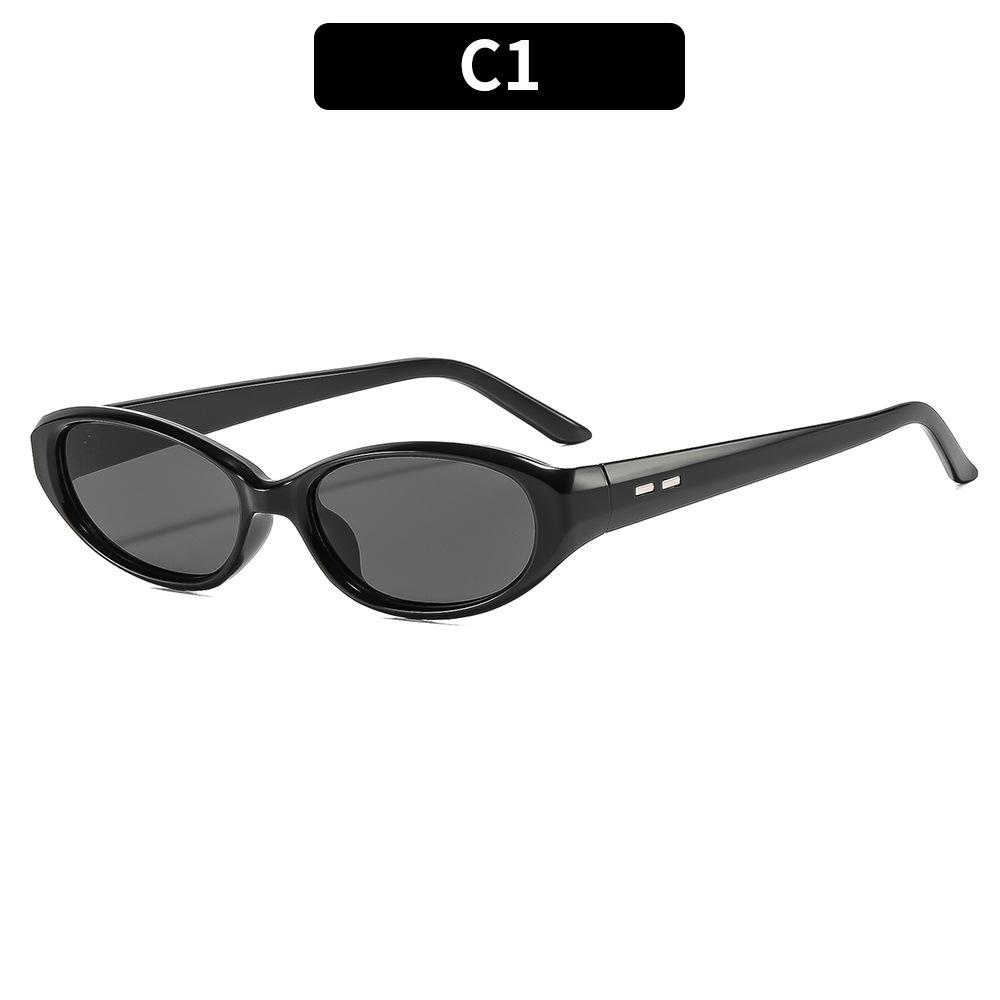 New European And American Fashion Personalized Commuter Cat Eye Sunscreen Sunglasses Street Shot Temperament Model
