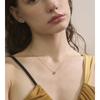 Yhpup Stainless Steel Heart Love Necklace Chic Casting Pendant for Women PVD Plated Attractive Romantic Daily Wear Jewelry Gift