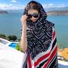 Beach Scarf Ethnic Style Summer Thin Travel Sun Protection Air Conditioning Large Shawl Women's Dressing