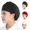 Unisex Oil Fume Proof Catering Cap Hygienic Dustproof Adjustable Chef Hat Flat Top Cotton Kitchen Work Hat Restaurant Kitchen