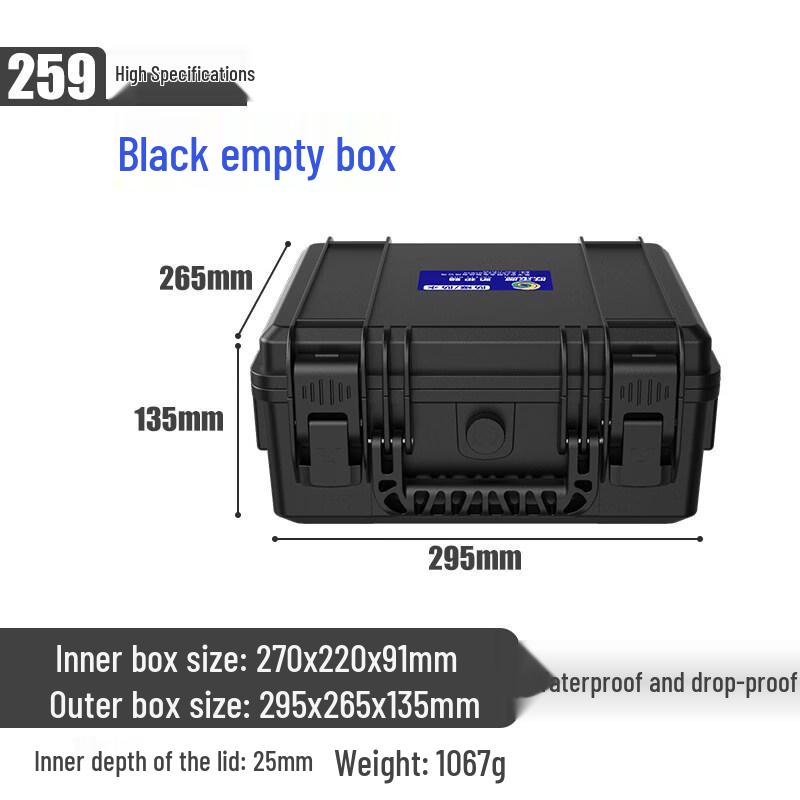 Водонепроницаемый ударопрочный ручной ящик для инструментов Jiemengzhe