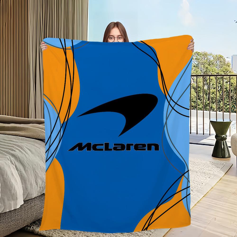 Cool Logo M-M-McLarenS-ES Blanket Flannel warm comfort soft plush blanket For Picnic Beds Sofas Homes And Bedrooms