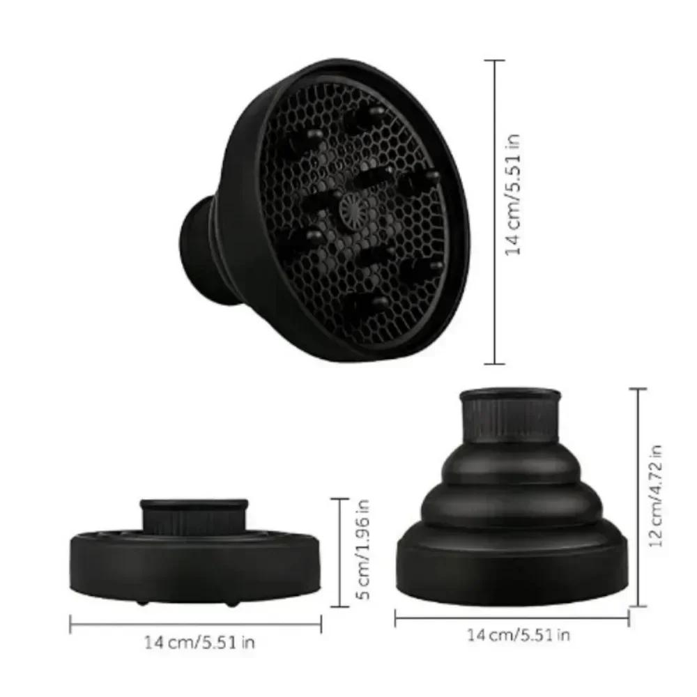 Universeller Silikon-Haardiffusor für lockiges Haar, schnell trocknendes Styling-Tool, Föhnabdeckung mit Anti-Rutsch-Design