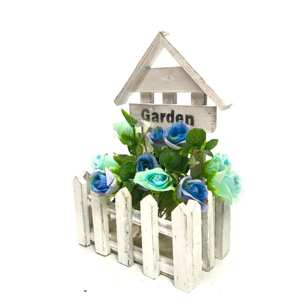 Dřevěný stojan na aranžování květin (31.5x20x11.5cm)