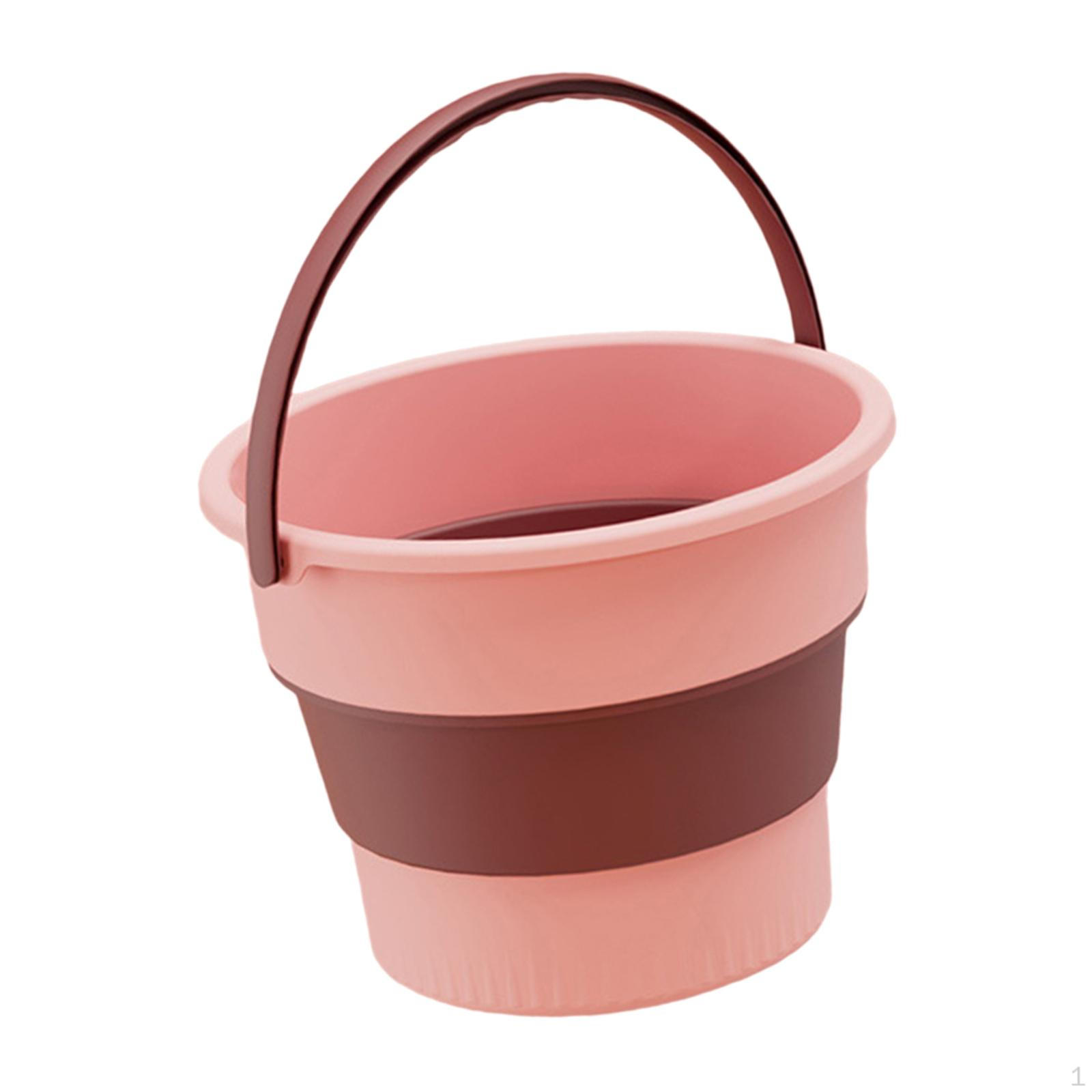 

Складное ведро для мытья автомобиля, легкая, удобная корзина с ручкой, портативная, складная