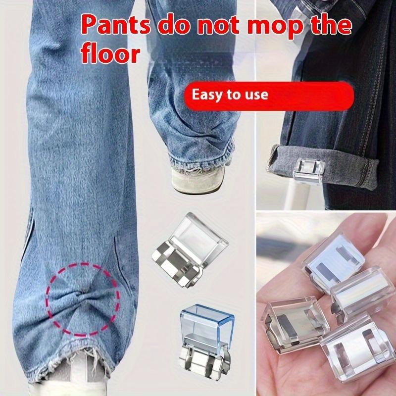 Invisible Hem Clips - Non-Slip Leg Fixing Clips - Seamless Hem Buttons - Non-Slip Shoe Shaping Tools for DIY Clothing