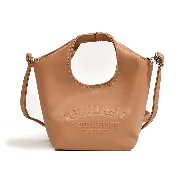 Stylish Pure Color Kids Handheld Tote Bag With Fun Alphabet Design For Boys And Girls StyleF