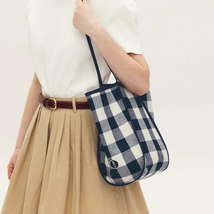 ITAEWON Bag (Navy check/Black Big Gingham Check)