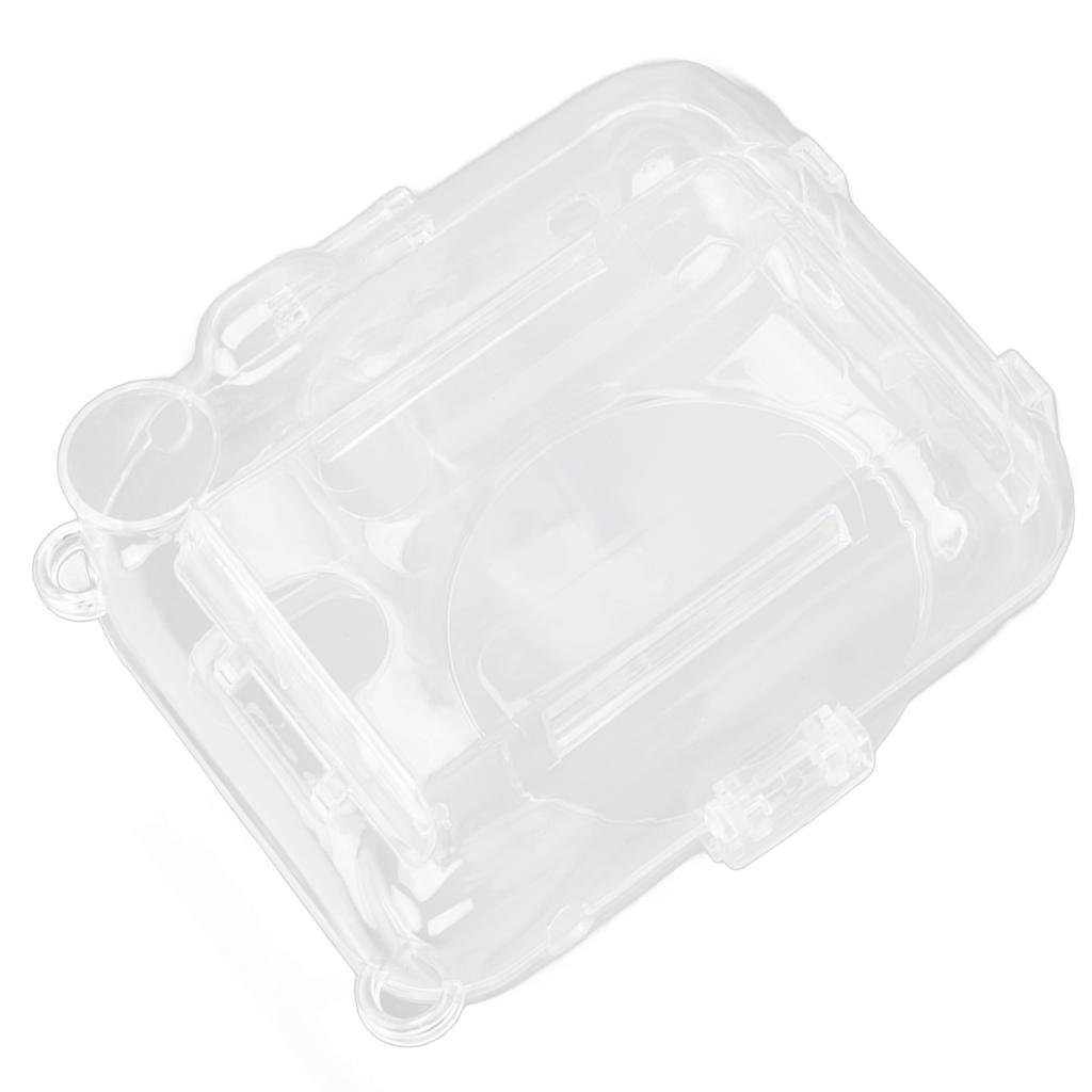 Protective Clear Case Crystal Cameraa Case for Fujifilm Instax Mini 12 Instant Camera with Shoulder Strap Sticker 3