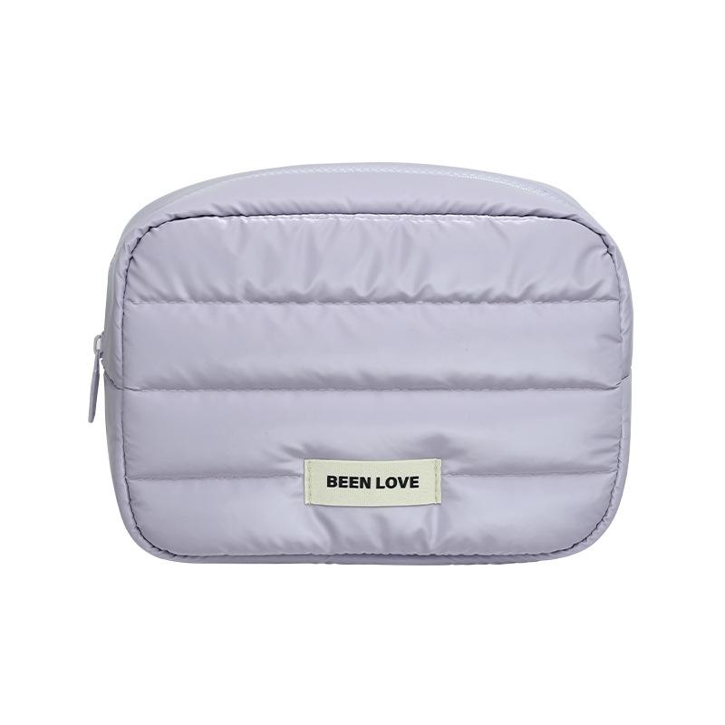 New Xinghui Fashion Towel Material Portable Handheld Makeup Storage Bag Travel Large Capacity High-Value Standard фиолетовый