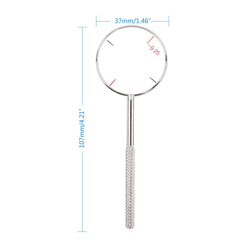 Diopters Optical Instruments Diopters Kit 0.25/0.50 Round Optical Cross Cylinder Lens Tool Set 2-Piece Metal Alloy Made