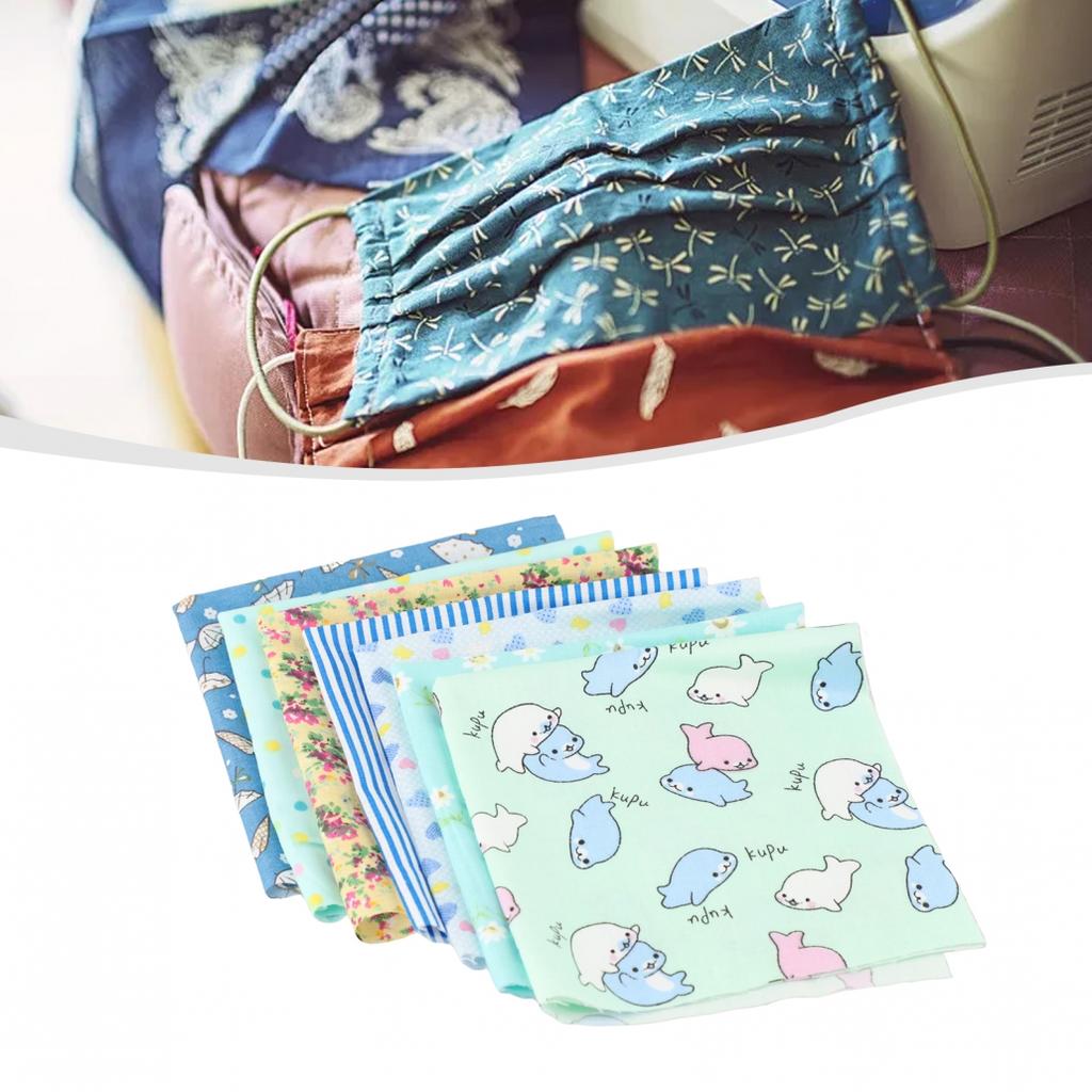 DIY Sewing Essential 7-teiliges Baumwollstoffpaket mit verschiedenen Mustern