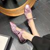 Fashion Ballet Flat Shoes Women's Square Head Shallow Mouth Single Shoes Light Casual Leather Shoe Lace-up Flats Mary Jane Flats