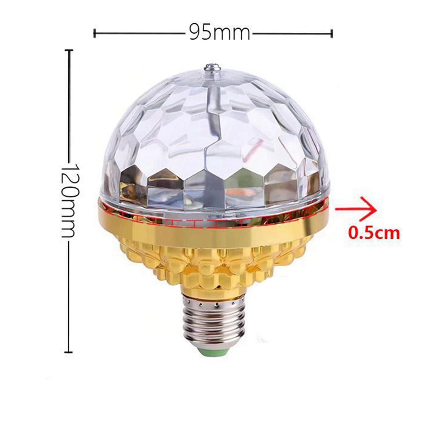 ABBY-4X Disco Light For Christmas Colorful Rotating Disco Light With Sockets E27 Rotating Disco Light Plug In