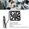 70mm PWM Fan Dual Ball Bearing Cooling Fan 4 Pin PWM Intelligent Temperature Control PC Case Fan Speed Up To 2500RPM 7 Blade