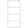 Walk In Shower Screen for Walk In Shower Silver 90 X 195 Cm Clear Tempered Glass