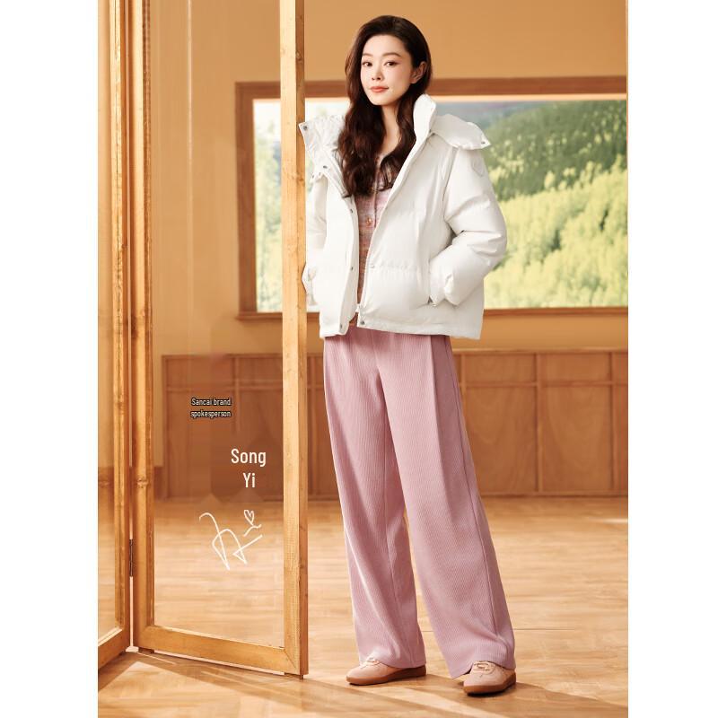 

Sancai Women s Chenille High-Waist Wide-Leg Pants S