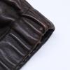 FENDI FPG185 bi-color zip-up lamb leather Jacket 48 Black x brownUsed