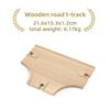 Wooden Train Tracks Beech Wood Road Bridge Railway Accessories Fit for Brand Wooden Tracks Toys for Children Birthday Gifts