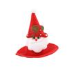 Dog Santa Hat Non Woven Fabric Pointed Cap Costume Headgear for Cat Dog Christmas Dressup Photo Outfit Accessories