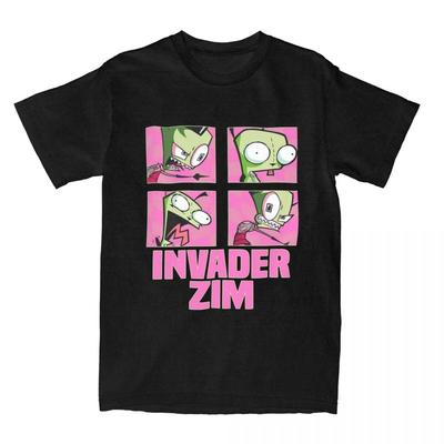 Invader Zim 4 Panels Cartoon Character T-shirt