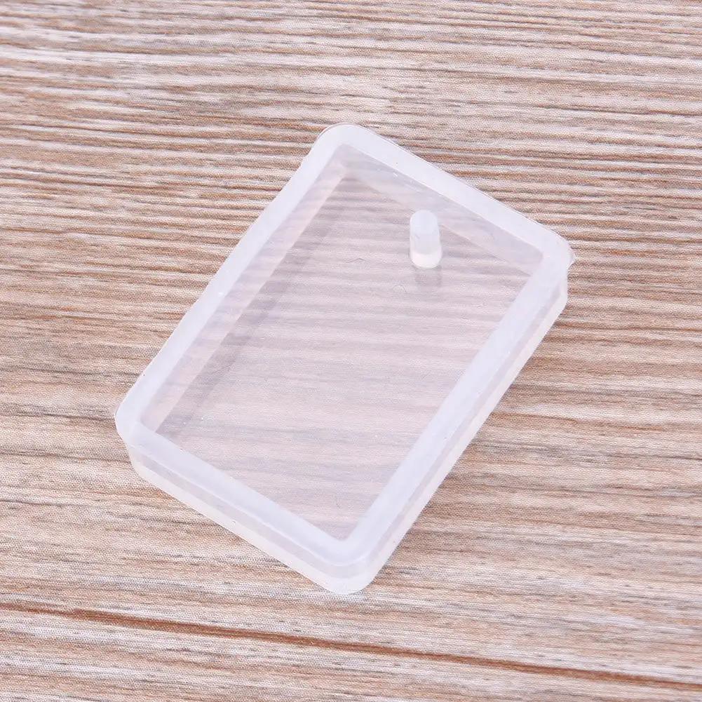 DIY Keychain Pendant Making Kit Crystal Epoxy Resin Mold Silicone Casting Mould with Keyrings Art Crafts Tools