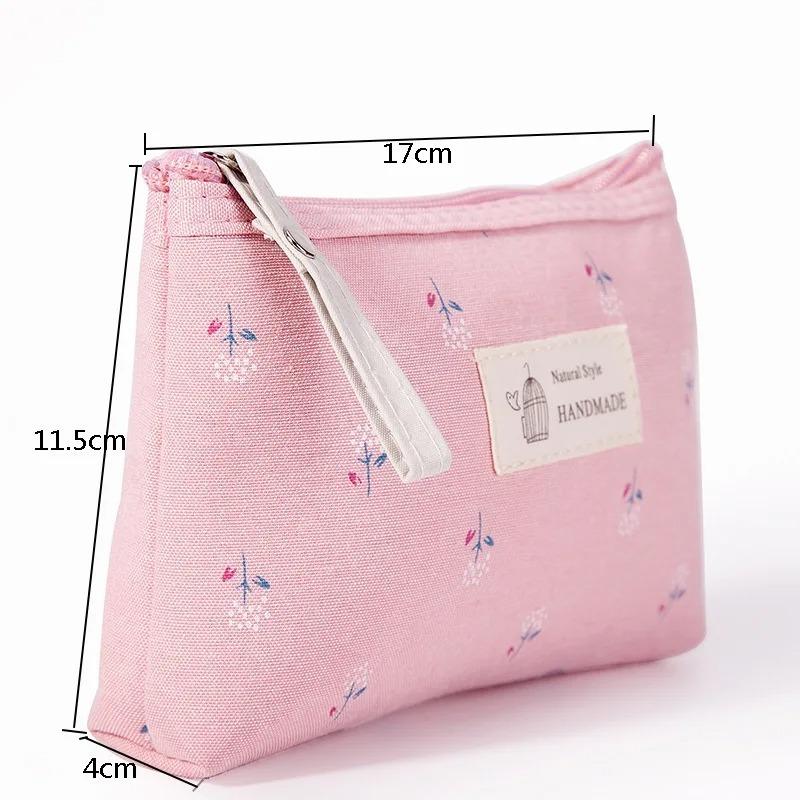 Cute Makeup Bag for Women, Minimalist Cosmetic Pouch Travel Toiletry Organizer, Gift Idea for Girls, Waterproof Small Bag