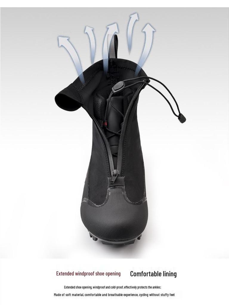 Boton Winterradstiefel: Warme, Winddichte, Nylon, Reflektierende Mountainbike-Schuhe