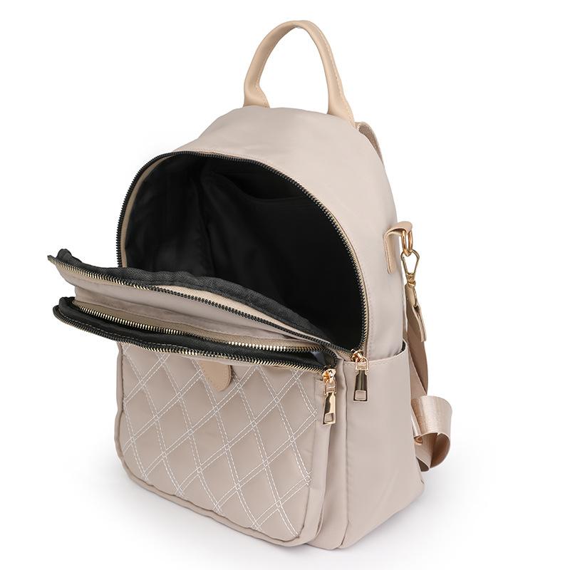 Oxford cloth backpack women's new diamond embroidered thread women's backpack Korean version versatile large-capacity mommy bag