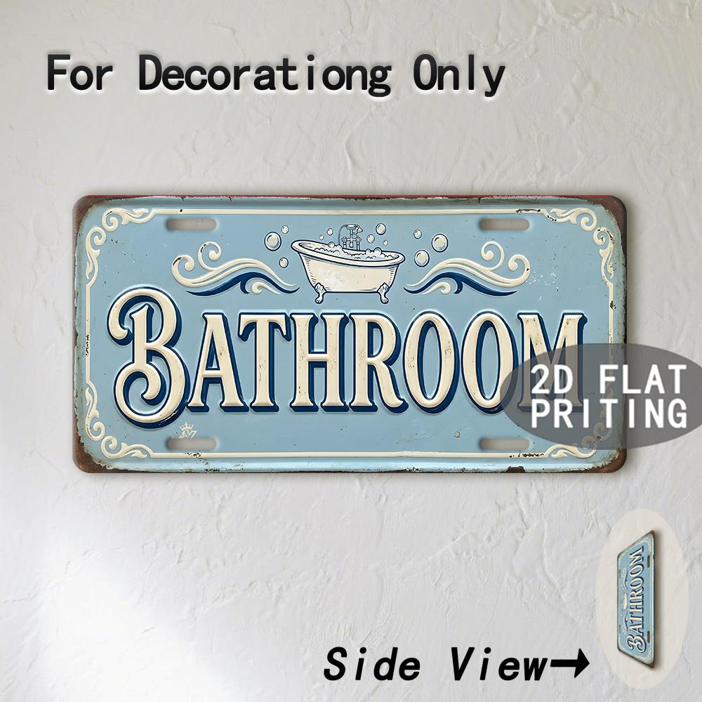 Vintage Animal City Coordinate Room Year Text License Plate Metal Tin Sign Retro Wall Decor For Bar Cafe Home Garden