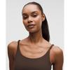 Lululemon Align  Twist Strap Cropped Tank Top  Light Support  B C Cup Walnut CrunCh