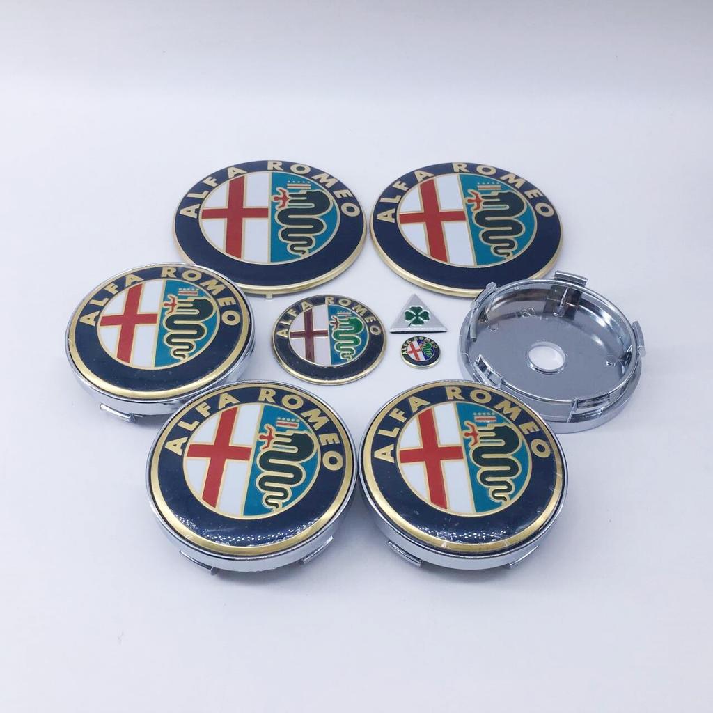 1 Set 9 Stück 14mm 15mm 40mm 60mm 74mm für Alfa Romeo GT 159 147 156 166 Aufkleber Modifikation Radnabenkappe Kappe Dekoration