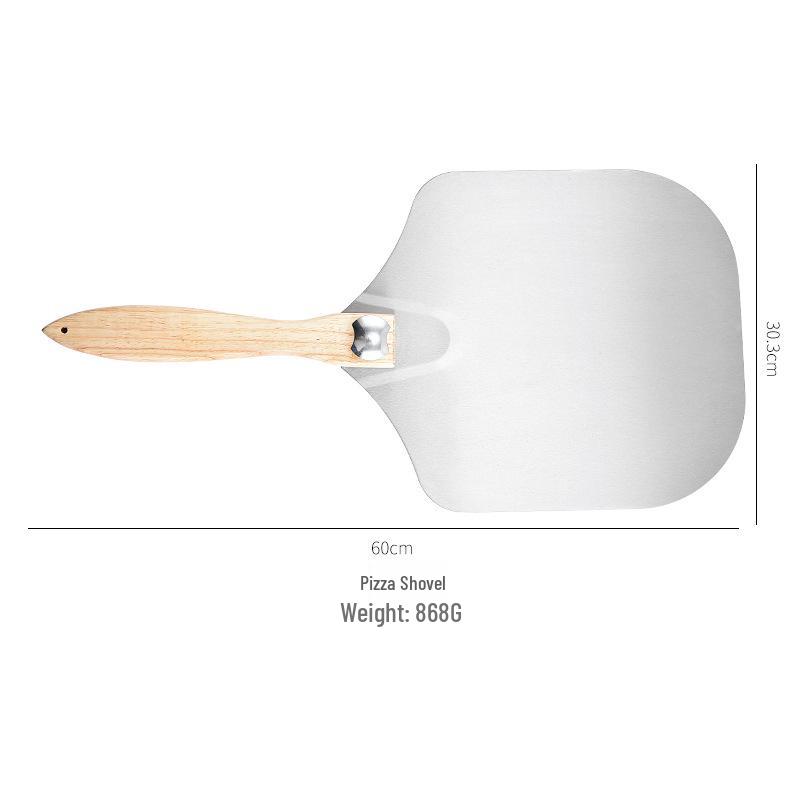 Skládací lopatka na pizzu s dřevěnou rukojetí - Nástroj pro přenášení při pečení