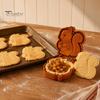 Materiały do przygotowania jesiennych deserów Mini forma do tarty na jesień i Święto Dziękczynienia, Praska do ciasta DIY Forma do pieczenia kieszonkowa, Jedno narzędzie o tematyce jesiennej Press Hand