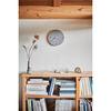 Lemnos Analog Wall Diatomaceous Diatomaceous Earth Clock Diameter Thickness 4cm Clock, Earth, Gray, (Scraped Finish), NY21-03GY, 28.5cm,