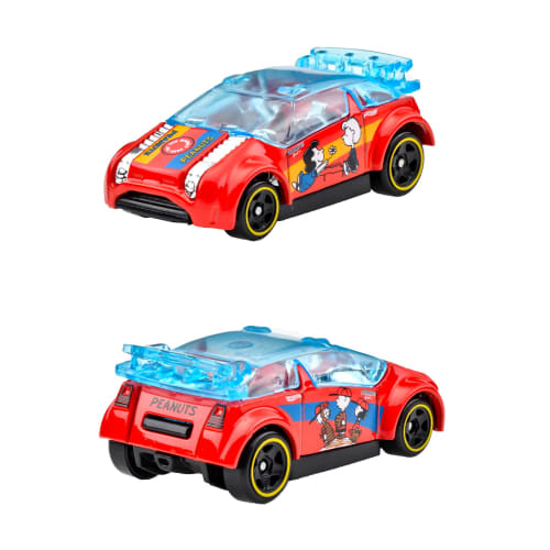 Hot Wheels Entertainment Theme Assortment - Peanuts Vehicle Toys, Mini Cars, 10-Car Box, Ages 3+, Multi-Purpose, 987H-GDG83