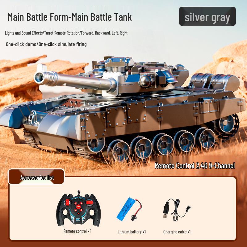 Remote Control Tank with Projectile Firing & Smoke Effect for Kids
