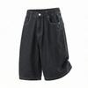 Men Vintage Loose Straight Cropped Casual Street Denim Jeans