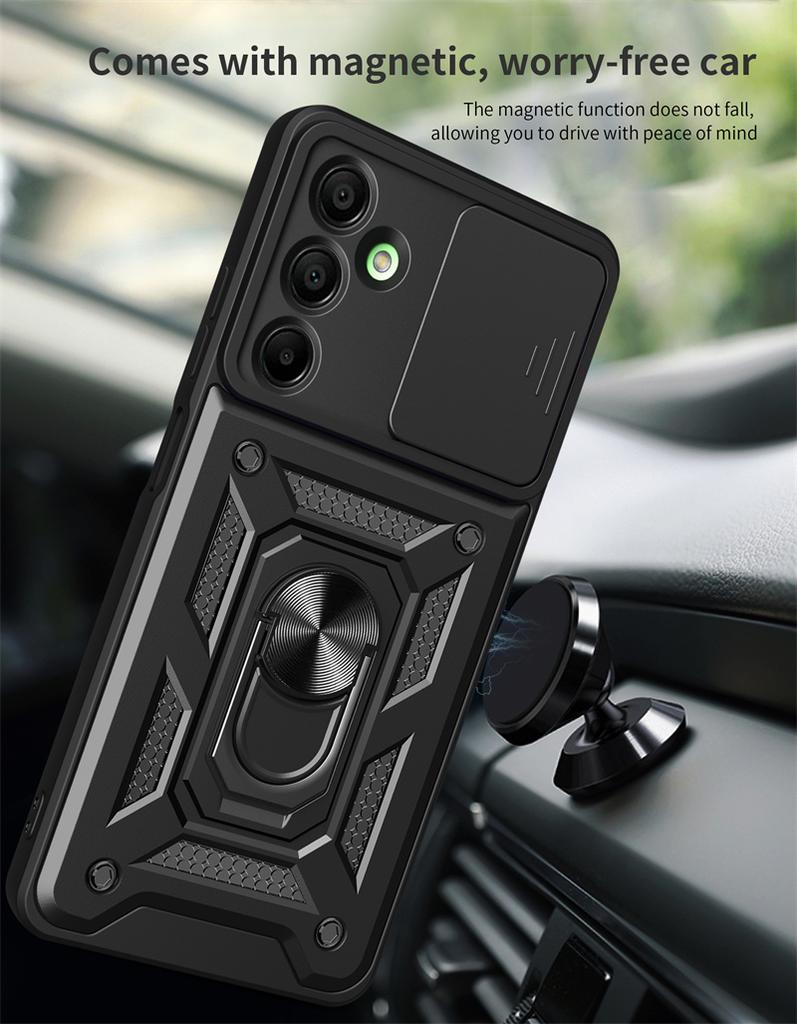 Camera Protection Fundas For Samsung Galaxy A16 A26 A36 A56 5G A06 4G Case Shockproof Armor Car Holder Magnetic Ring Phone Cover