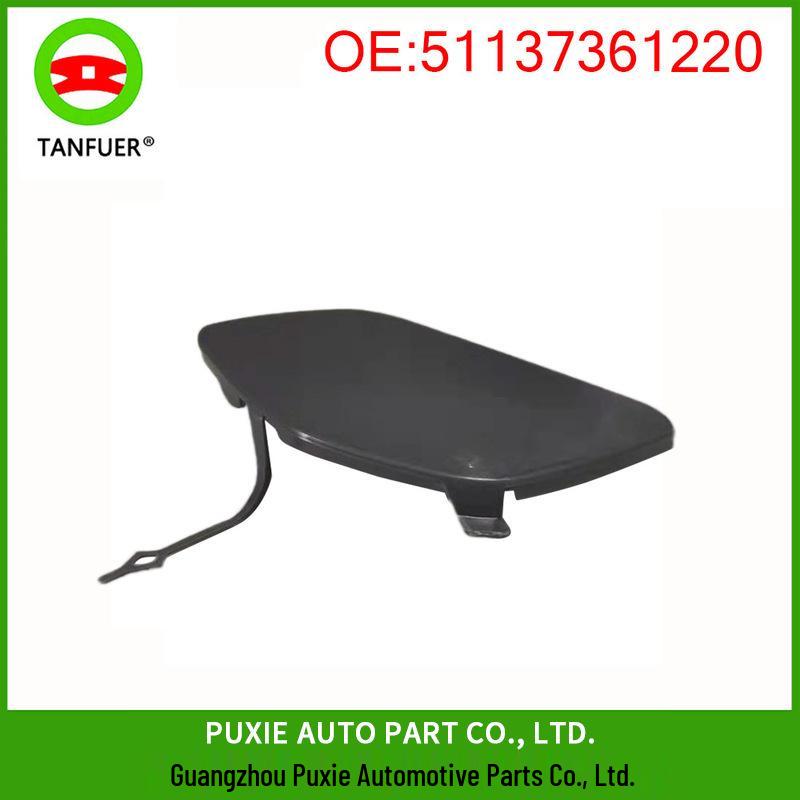 Front Bumper Tow Hook Cover for BMW X1 F49 51137361220 - Black