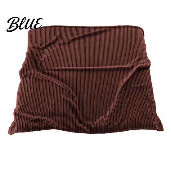 Portable Office Nap Blanket Striped Fleece for Bed Ribbed Throw Couch Thickened Warm Bed Soft Breathable Cozy Blankets Lightweight Plush
