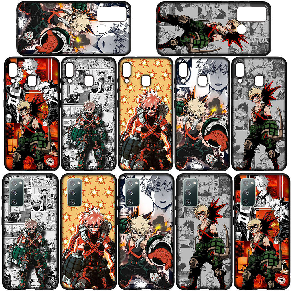For iPhone 17 16 15 Xiaomi Poco Redmi Note 14 13 12 11 Pro Max Samsung Galaxy S25 S24 S23 OPPO Huawei Bakugou Katsuki My Hero Academia BNHA Phone Case