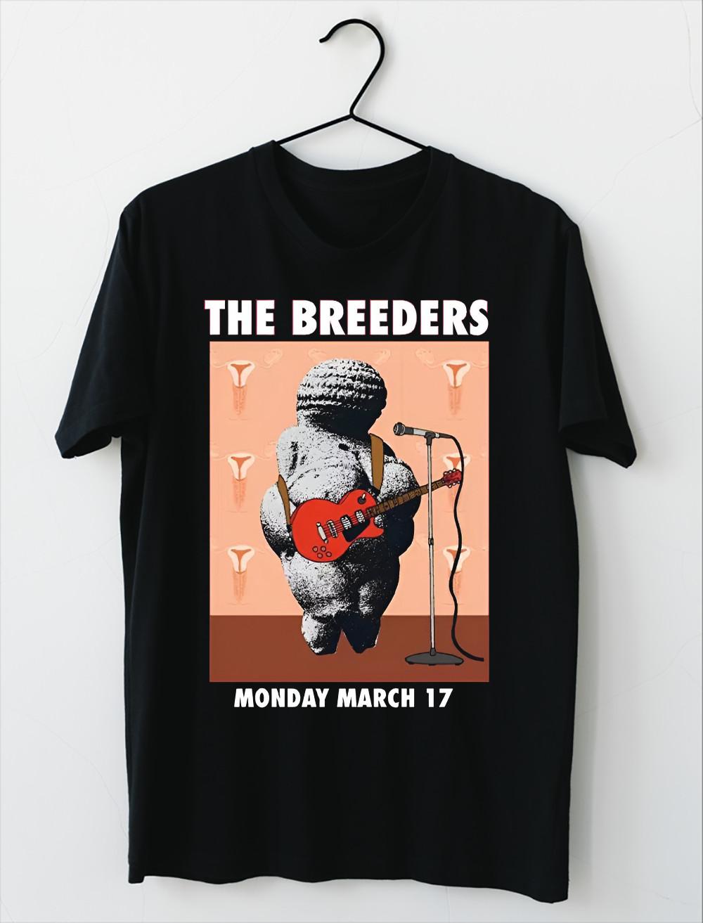 The Breeders Band Black Size Unisex T-Shirt S