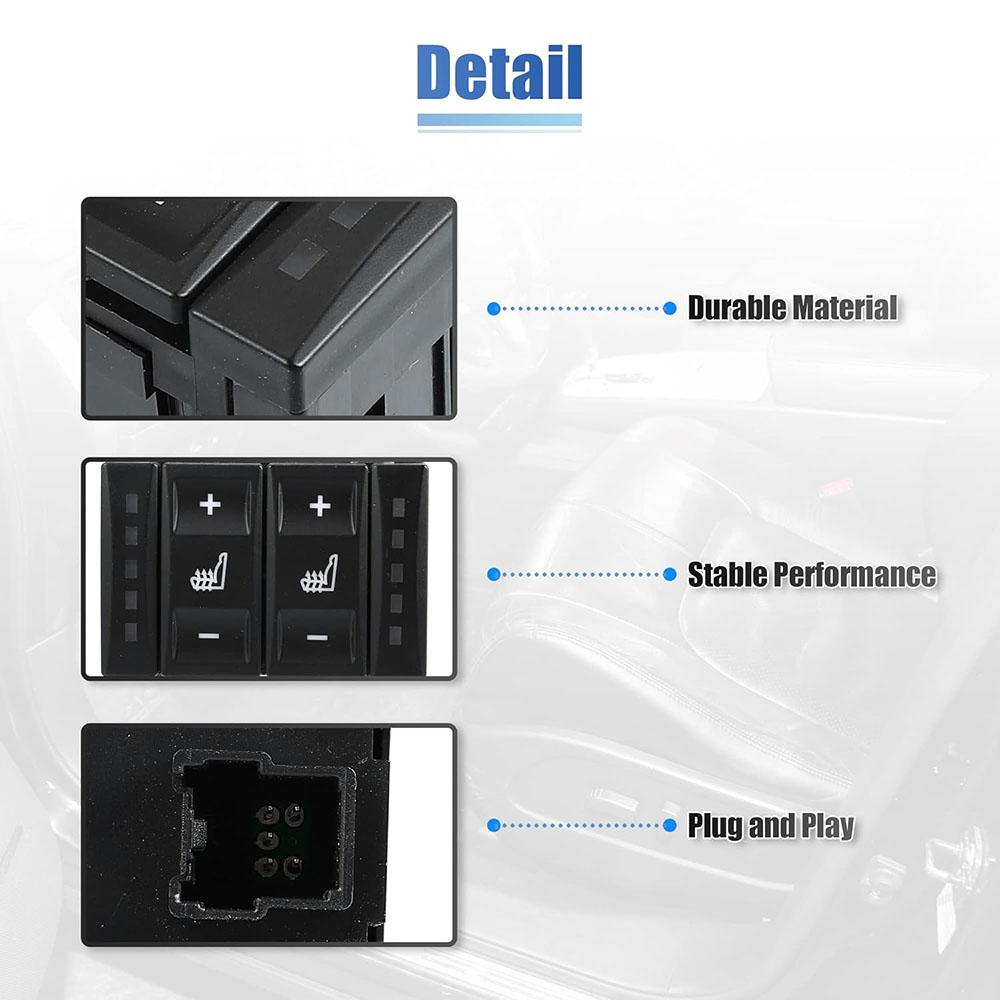 Double Switch Seat Heating Switch for Ford Mondeo MK4 Galaxy MK3 6M2T19K314AC