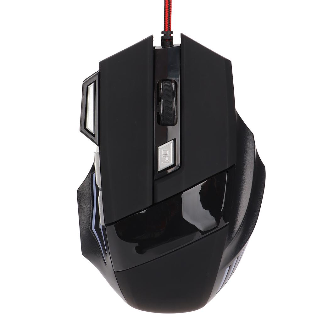 Gaming Mouse RGB Backlit Ergonomic Design Adjustable DPI Plug and Play Accurate Control Wired
