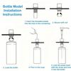 500ml / 350ml Bottle Liquid Soap Dispensers Durable Stainless Steel Pump Useful Kitchen Sink Tools Home Product