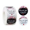 Thankyou sealing sticker thank you sticker flower hand mark sticker handicraft decoration sticker