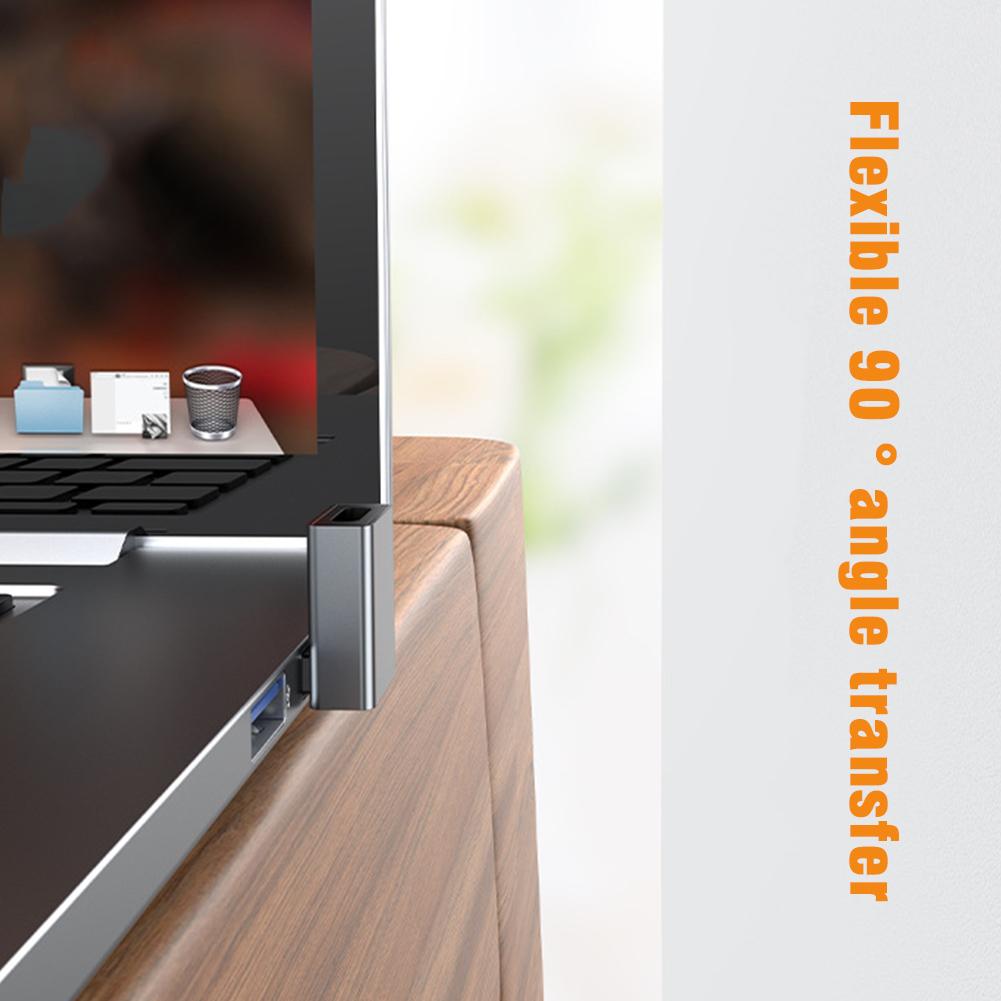 90 Degree Left Right Up Down Angled USB 3.0 A Male to Female Extension Connector Adapter for Laptop PC USB Chargers Converter